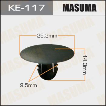 MASUMA KE-117 - Зажим, молдинг / защитная накладка avtokuzovplus.com.ua