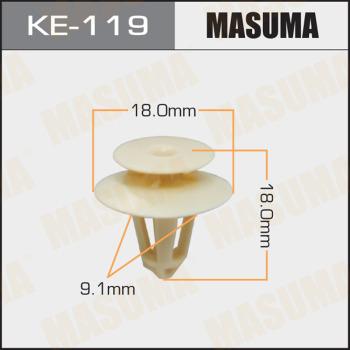 MASUMA KE-119 - Зажим, молдинг / захисна накладка autocars.com.ua