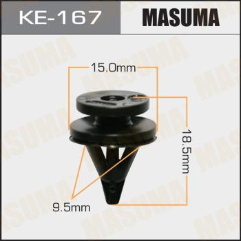 MASUMA KE-167 - Зажим, молдинг / захисна накладка autocars.com.ua