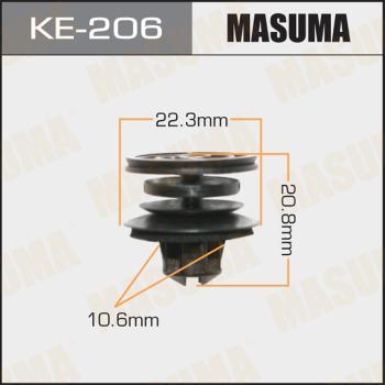 MASUMA KE-206 - Зажим, молдинг / защитная накладка avtokuzovplus.com.ua