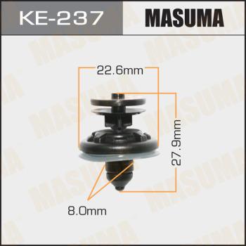 MASUMA KE-237 - Зажим, молдинг / защитная накладка avtokuzovplus.com.ua