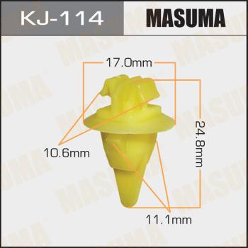 MASUMA KJ-114 - Зажим, молдинг / захисна накладка autocars.com.ua