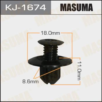MASUMA KJ-1674 - Зажим, молдинг / защитная накладка avtokuzovplus.com.ua
