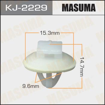 MASUMA KJ-2229 - Зажим, молдинг / захисна накладка autocars.com.ua