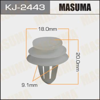 MASUMA KJ-2443 - Зажим, молдинг / защитная накладка avtokuzovplus.com.ua