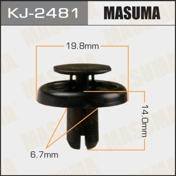 MASUMA KJ-2481 - Зажим, молдинг / защитная накладка avtokuzovplus.com.ua