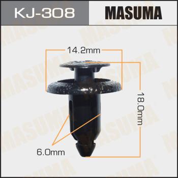 MASUMA KJ-308 - Зажим, молдинг / защитная накладка avtokuzovplus.com.ua