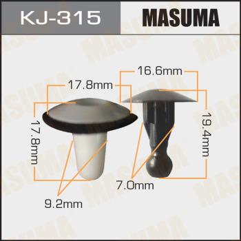 MASUMA KJ-315 - Зажим, молдинг / защитная накладка avtokuzovplus.com.ua