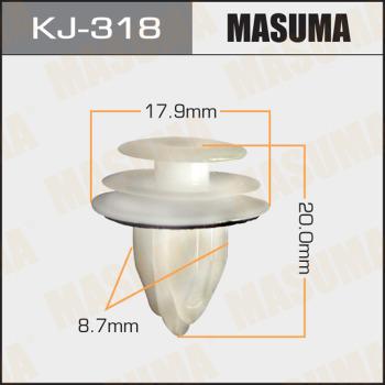 MASUMA KJ-318 - Зажим, молдинг / защитная накладка avtokuzovplus.com.ua