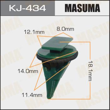 MASUMA KJ-434 - Зажим, молдинг / защитная накладка avtokuzovplus.com.ua