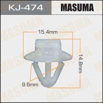 MASUMA KJ-474 - Зажим, молдинг / захисна накладка autocars.com.ua