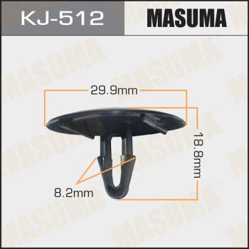 MASUMA KJ-512 - Зажим, молдинг / захисна накладка autocars.com.ua