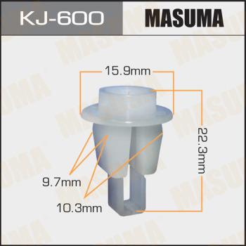 MASUMA KJ-600 - Зажим, молдинг / защитная накладка avtokuzovplus.com.ua