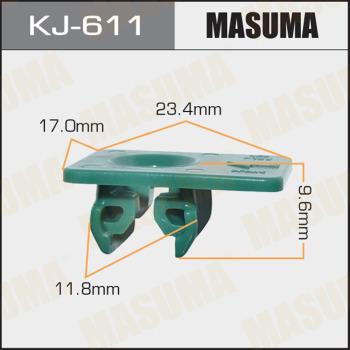 MASUMA KJ-611 - Зажим, молдинг / захисна накладка autocars.com.ua