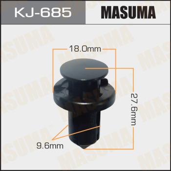 MASUMA KJ-685 - Зажим, молдинг / защитная накладка avtokuzovplus.com.ua