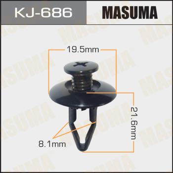 MASUMA KJ-686 - Зажим, молдинг / захисна накладка autocars.com.ua