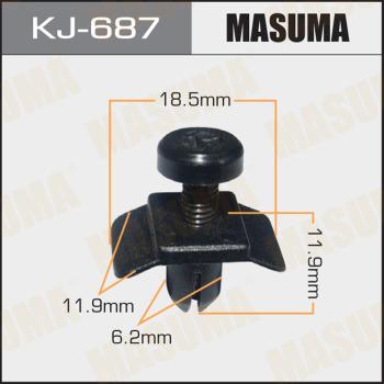 MASUMA KJ-687 - Зажим, молдинг / захисна накладка autocars.com.ua