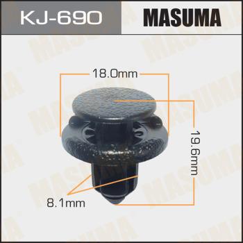MASUMA KJ-690 - Зажим, молдинг / защитная накладка avtokuzovplus.com.ua