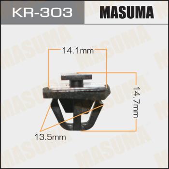 MASUMA KR-303 - Зажим, молдинг / защитная накладка avtokuzovplus.com.ua