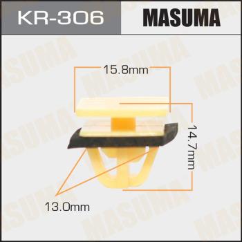 MASUMA KR-306 - Зажим, молдинг / захисна накладка autocars.com.ua