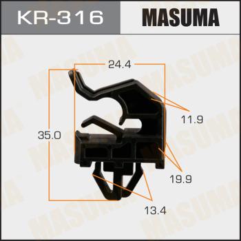 MASUMA KR-316 - Зажим, молдинг / защитная накладка avtokuzovplus.com.ua