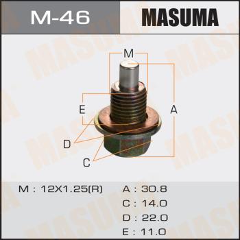 MASUMA M46 - Резьбовая пробка, масляний піддон autocars.com.ua