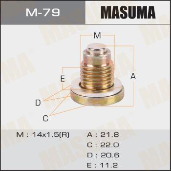 MASUMA M-79 - Резьбовая пробка, масляний піддон autocars.com.ua