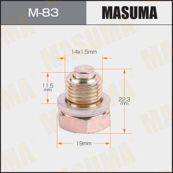 MASUMA M-83 - Резьбовая пробка, масляный поддон avtokuzovplus.com.ua