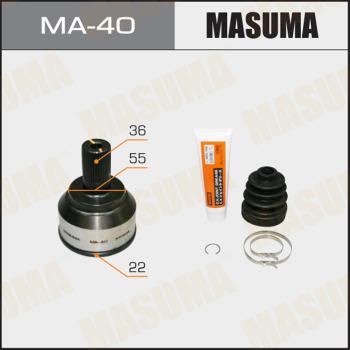 MASUMA MA40 - Шарнирный комплект, ШРУС, приводной вал avtokuzovplus.com.ua