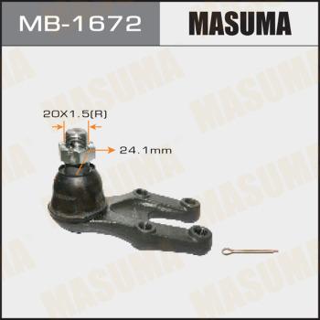 MASUMA MB-1672 - Несучий / направляючий шарнір autocars.com.ua