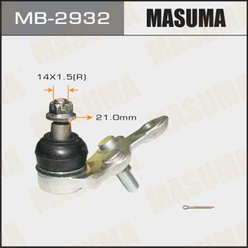 MASUMA MB-2932 - Шаровая опора, несущий / направляющий шарнир avtokuzovplus.com.ua