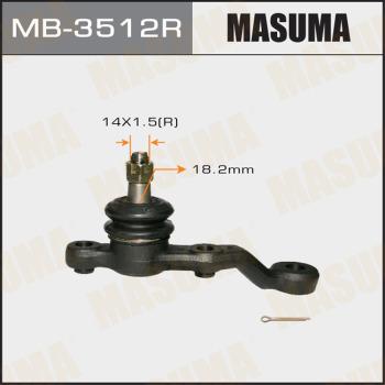 MASUMA MB-3512R - Шаровая опора, несущий / направляющий шарнир avtokuzovplus.com.ua