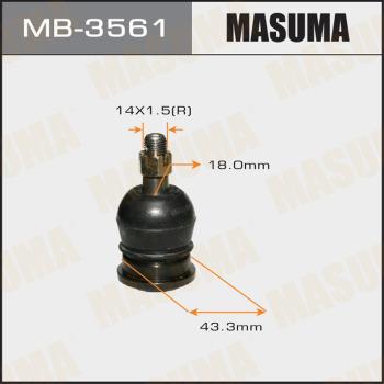 MASUMA MB-3561 - Несучий / направляючий шарнір autocars.com.ua