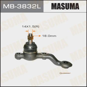 MASUMA MB-3832L - Шаровая опора, несущий / направляющий шарнир avtokuzovplus.com.ua