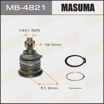 MASUMA MB-4821 - Шаровая опора, несущий / направляющий шарнир avtokuzovplus.com.ua