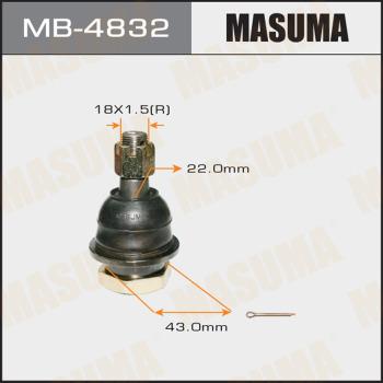 MASUMA MB-4832 - Шаровая опора, несущий / направляющий шарнир avtokuzovplus.com.ua