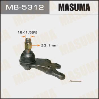 MASUMA MB-5312 - Шаровая опора, несущий / направляющий шарнир avtokuzovplus.com.ua