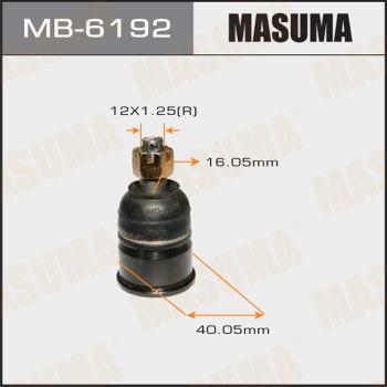 MASUMA MB-6192 - Несучий / направляючий шарнір autocars.com.ua