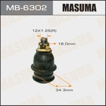 MASUMA MB-6302 - Шаровая опора, несущий / направляющий шарнир avtokuzovplus.com.ua
