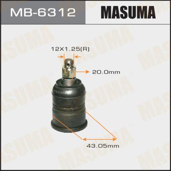 MASUMA MB-6312 - Опора шаровая MB6312 MASUMA autocars.com.ua