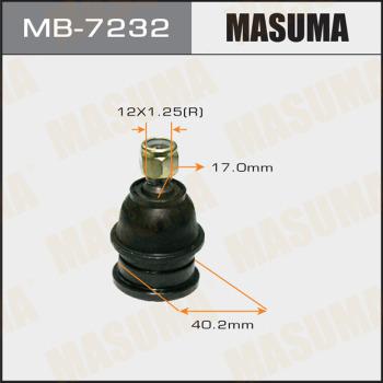 MASUMA MB-7232 - Шаровая опора, несущий / направляющий шарнир avtokuzovplus.com.ua