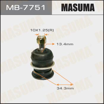 MASUMA MB-7751 - Шаровая опора, несущий / направляющий шарнир avtokuzovplus.com.ua