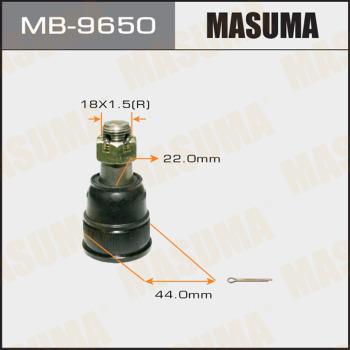 MASUMA MB-9650 - Несучий / направляючий шарнір autocars.com.ua