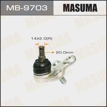MASUMA MB-9703 - Шаровая опора, несущий / направляющий шарнир avtokuzovplus.com.ua
