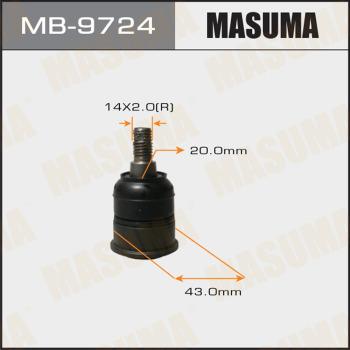 MASUMA MB9724 - Несучий / направляючий шарнір autocars.com.ua