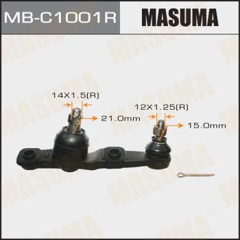 MASUMA MB-C1001R - Шаровая опора, несущий / направляющий шарнир avtokuzovplus.com.ua