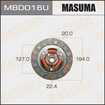 MASUMA MBD016U - Диск зчеплення autocars.com.ua