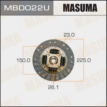 MASUMA MBD022U - Диск зчеплення autocars.com.ua