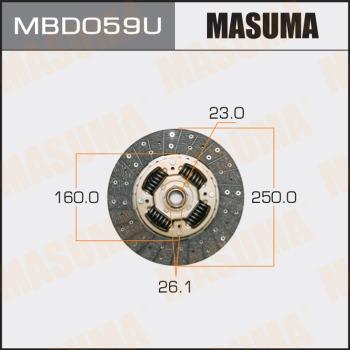 MASUMA MBD059U - Диск зчеплення autocars.com.ua