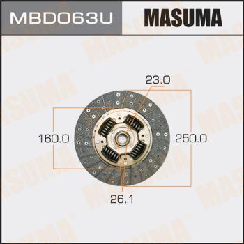 MASUMA MBD063U - Диск зчеплення autocars.com.ua